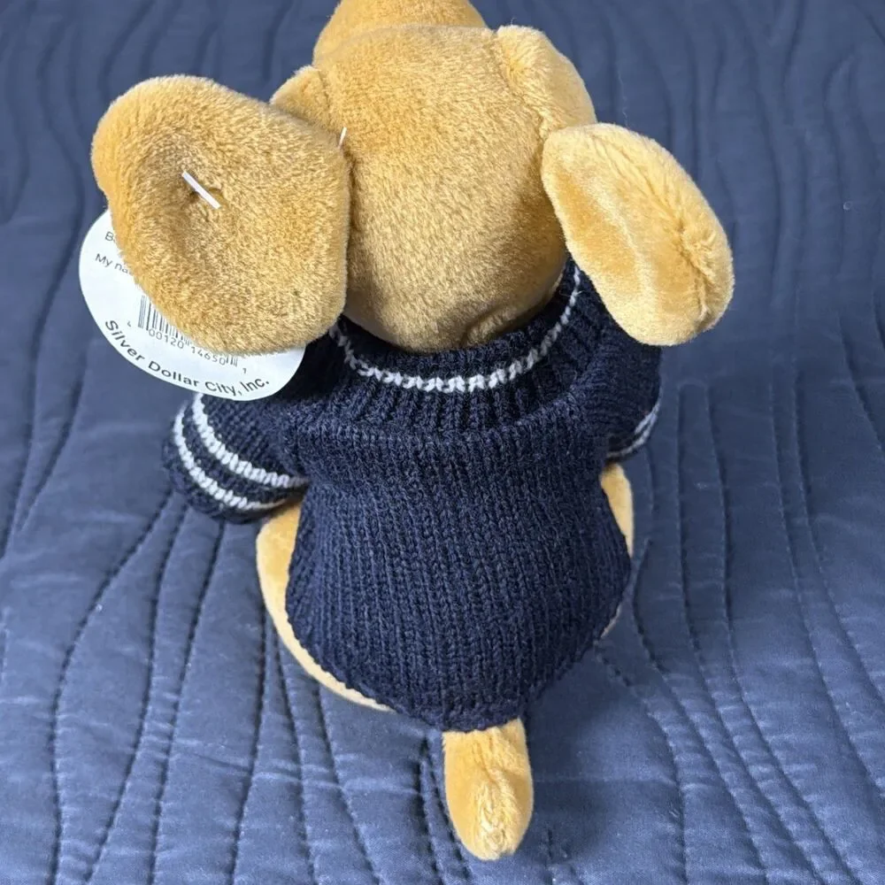 Build A Beanie Beagle Dog Plush Basketball Sweater Silver Dollar City Dollywood